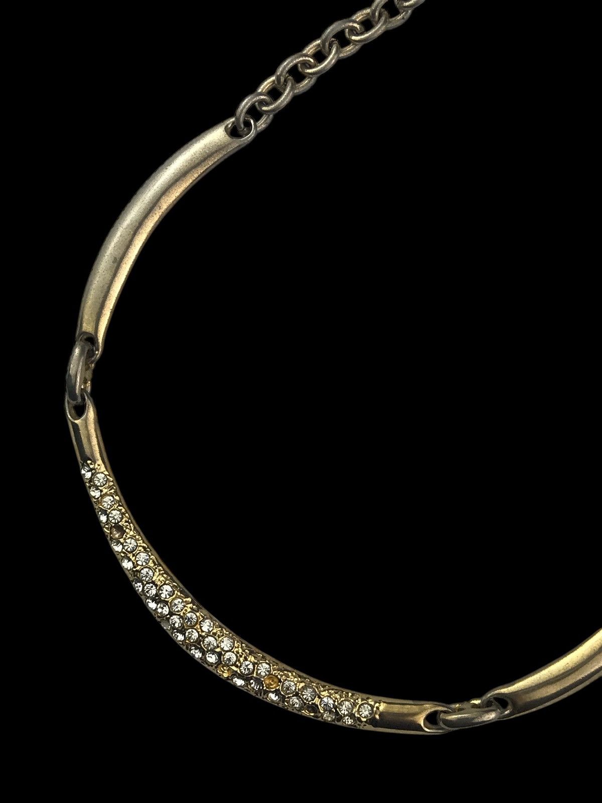 Saint Laurent Paris VINTAGE 80’s YVES SAINT LAURENT NECKLACE RHINESTONE Size ONE SIZE - 4 Thumbnail