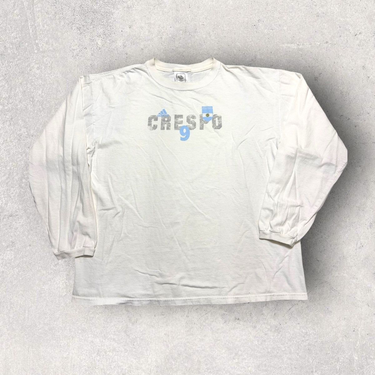 Adidas × Vintage Vintage Argentina Hernan Crespo long sleeve tee Size US L / EU 52-54 / 3 - 1 Thumbnail