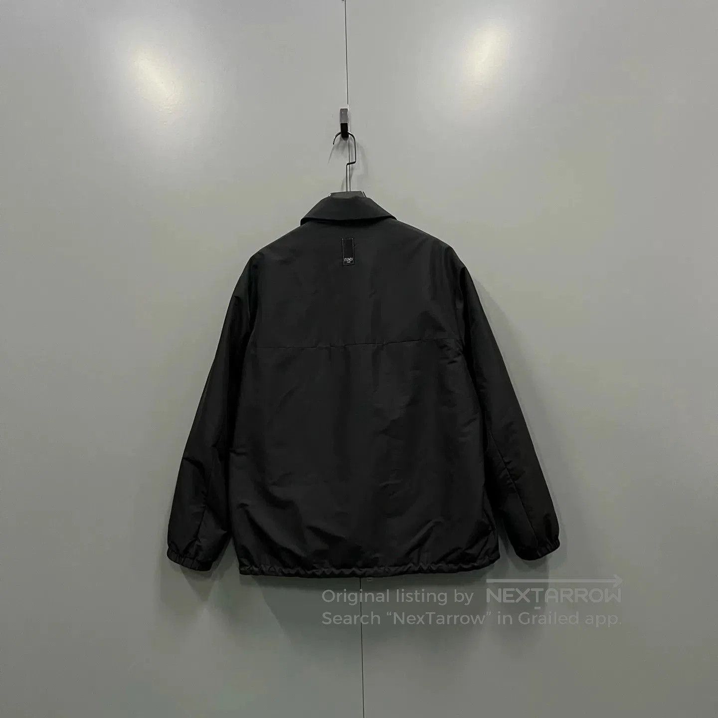 Fendi FENDI Black Logo Reversible Cotton Jacket. Size US S / EU 44-46 / 1 - 2 Thumbnail