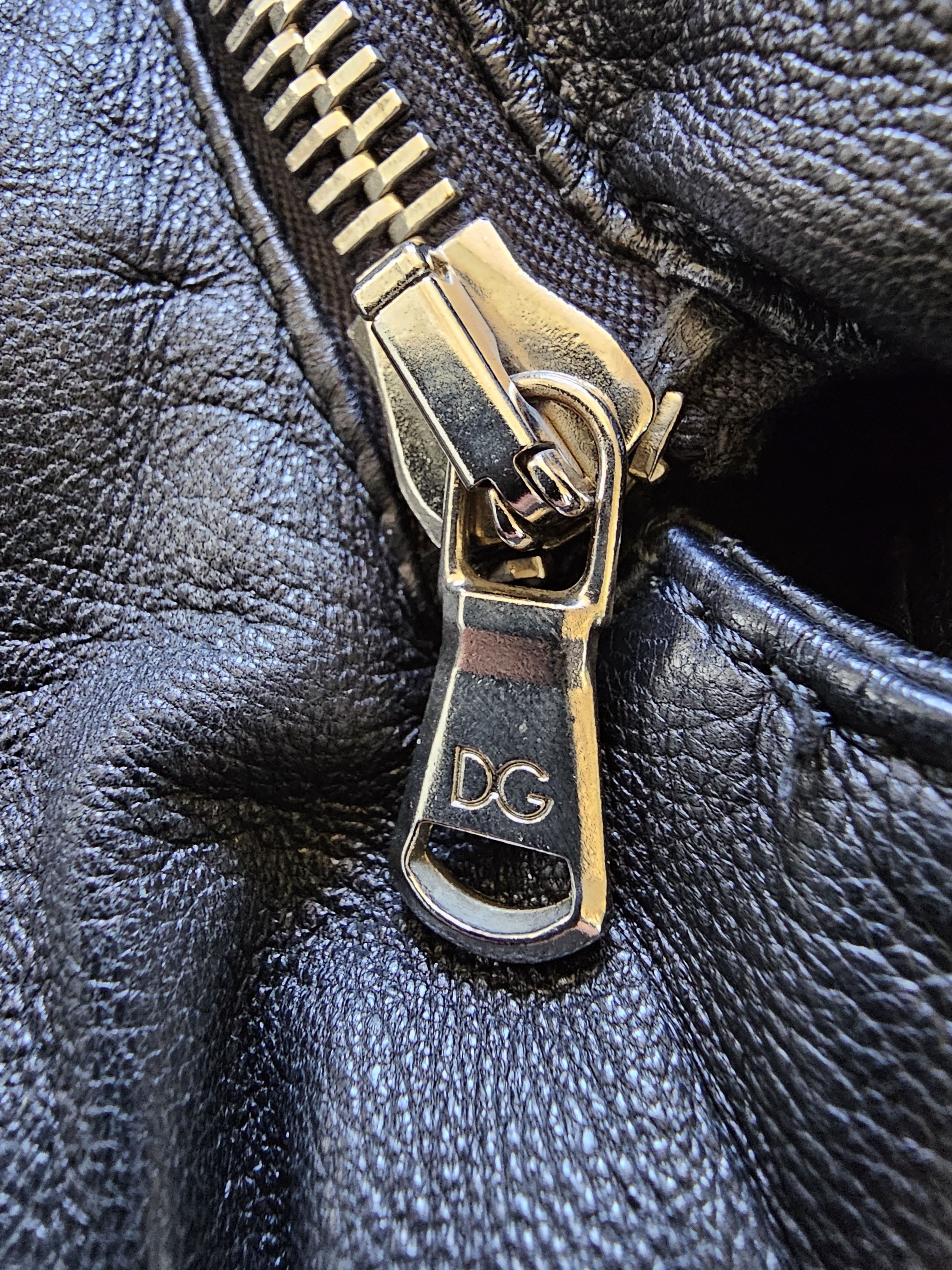 Dolce & Gabbana D&G 2002 Convertible Leather Moto Jacket Size US M / EU 48-50 / 2 - 8 Thumbnail