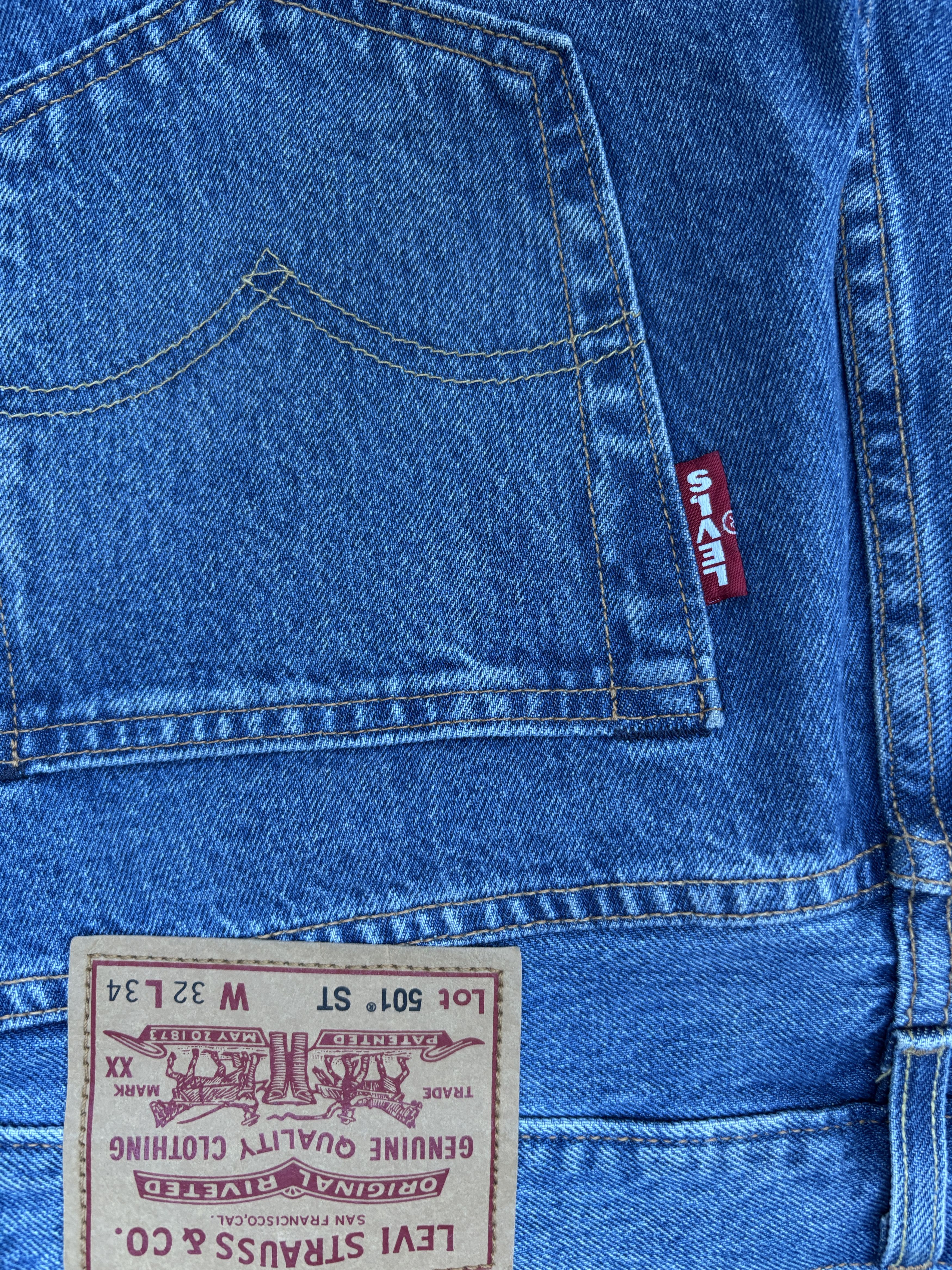 Levi's Levi's 501 ST - Md Blue Wash Size US 32 / EU 48 - 7 Thumbnail