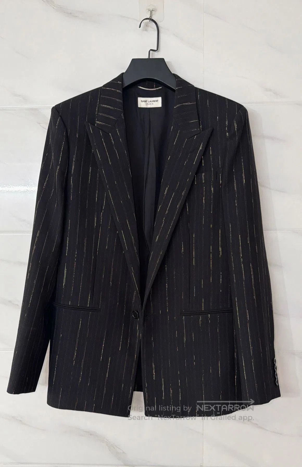 Saint Laurent Paris Saint Laurent YSL Runway Black Gold Suit. Size US M / EU 48-50 / 2 - 2 Thumbnail