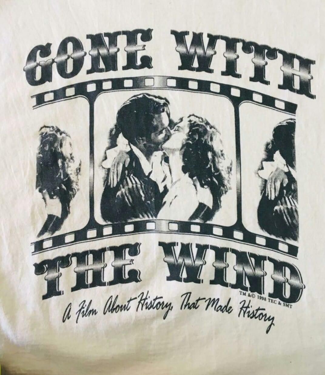 Vintage Vintage 90's Gone With The Wind Movie Tshirt Size US XL / EU 56 / 4 - 3 Thumbnail