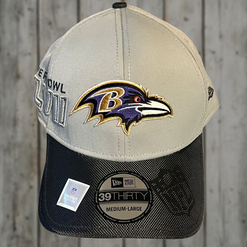 New Era New Era Baltimore Ravens Hat Mens M/L Gray Super Bowl XLVII Champions 39THIRTY Size ONE SIZE - 1 Thumbnail