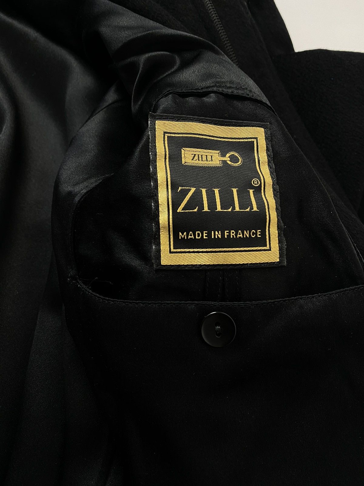 Vintage 🚨 Zilli LITHO NOIR vintage cashmere coat jacket black man 60 Size US XXL / EU 58 / 5 - 2 Thumbnail