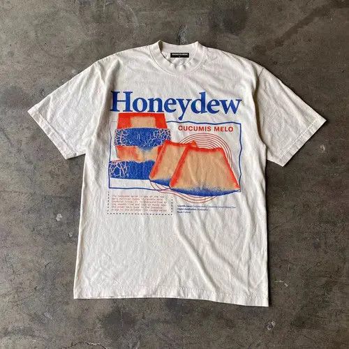 Japanese Brand Norika x Saki White casual retro melon print t-shirt Size US L / EU 52-54 / 3 - 3 Thumbnail