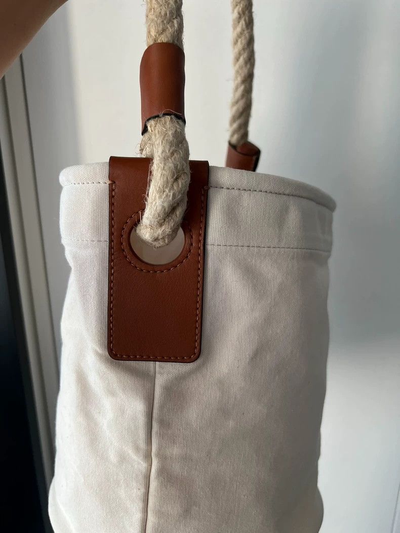 Loewe loewe Canvas patchwork hemp rope handle bucket bag 2503-Nex Size ONE SIZE - 4 Thumbnail