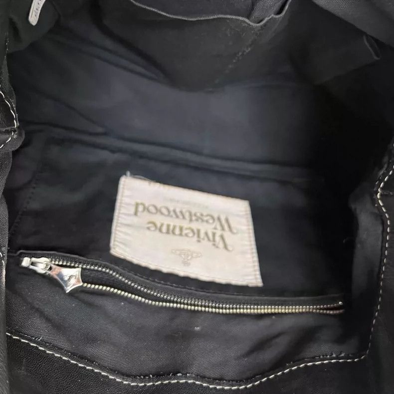 Vivienne Westwood Vivienne Westwood Black stitched Saturn mailbag Size ONE SIZE - 8 Thumbnail