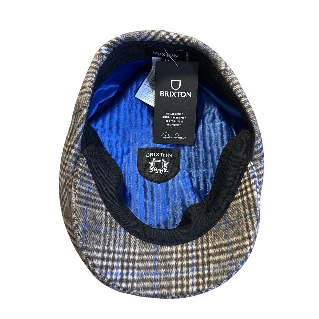 Brixton Hooligan Multi Plaid Houndstooth Snap Cap Newspaper Boy Size ONE SIZE - 4 Thumbnail