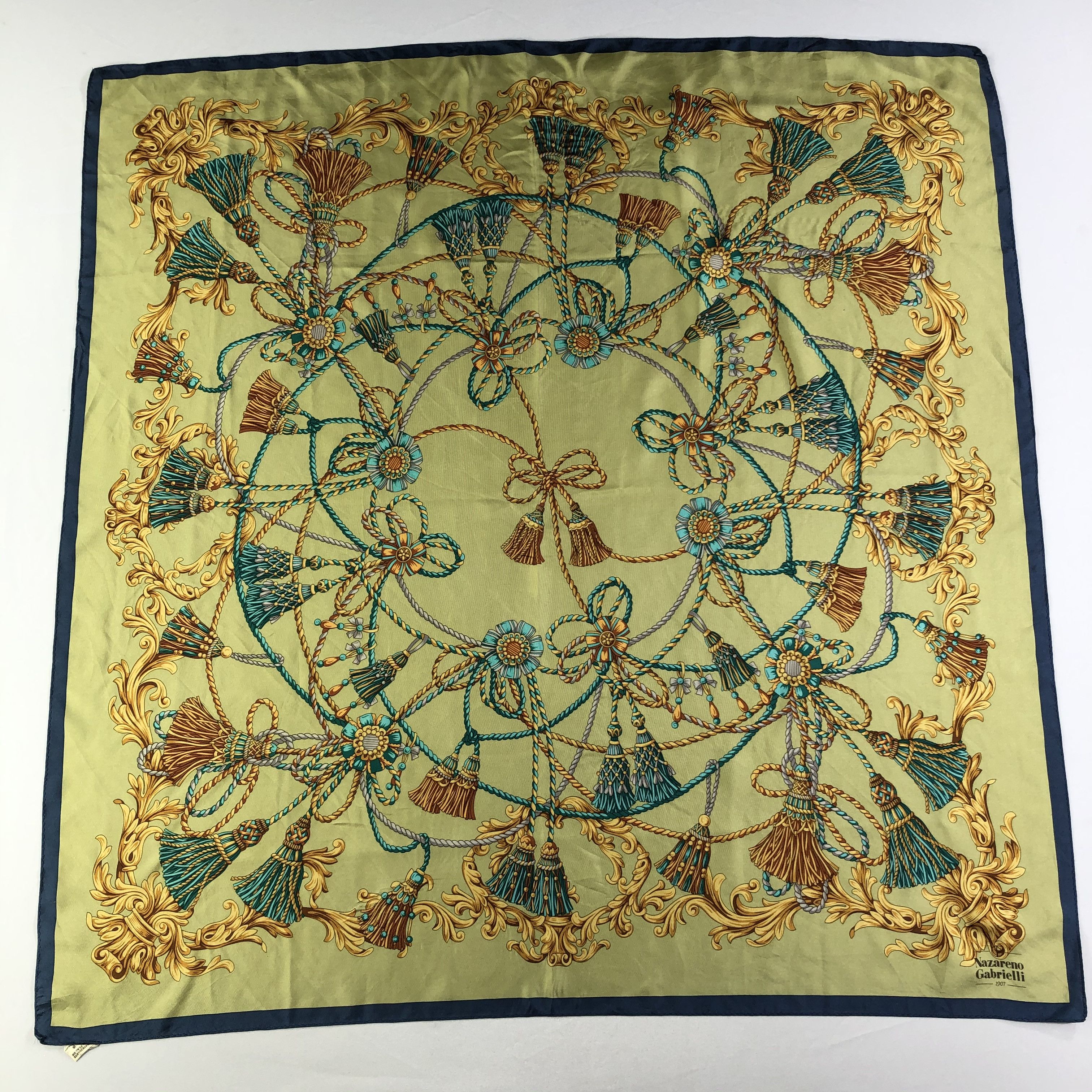 Nazareno Gabrielli × Vintage Vintage Nazareno Gabrielli Silk Scarf Size ONE SIZE - 2 Thumbnail
