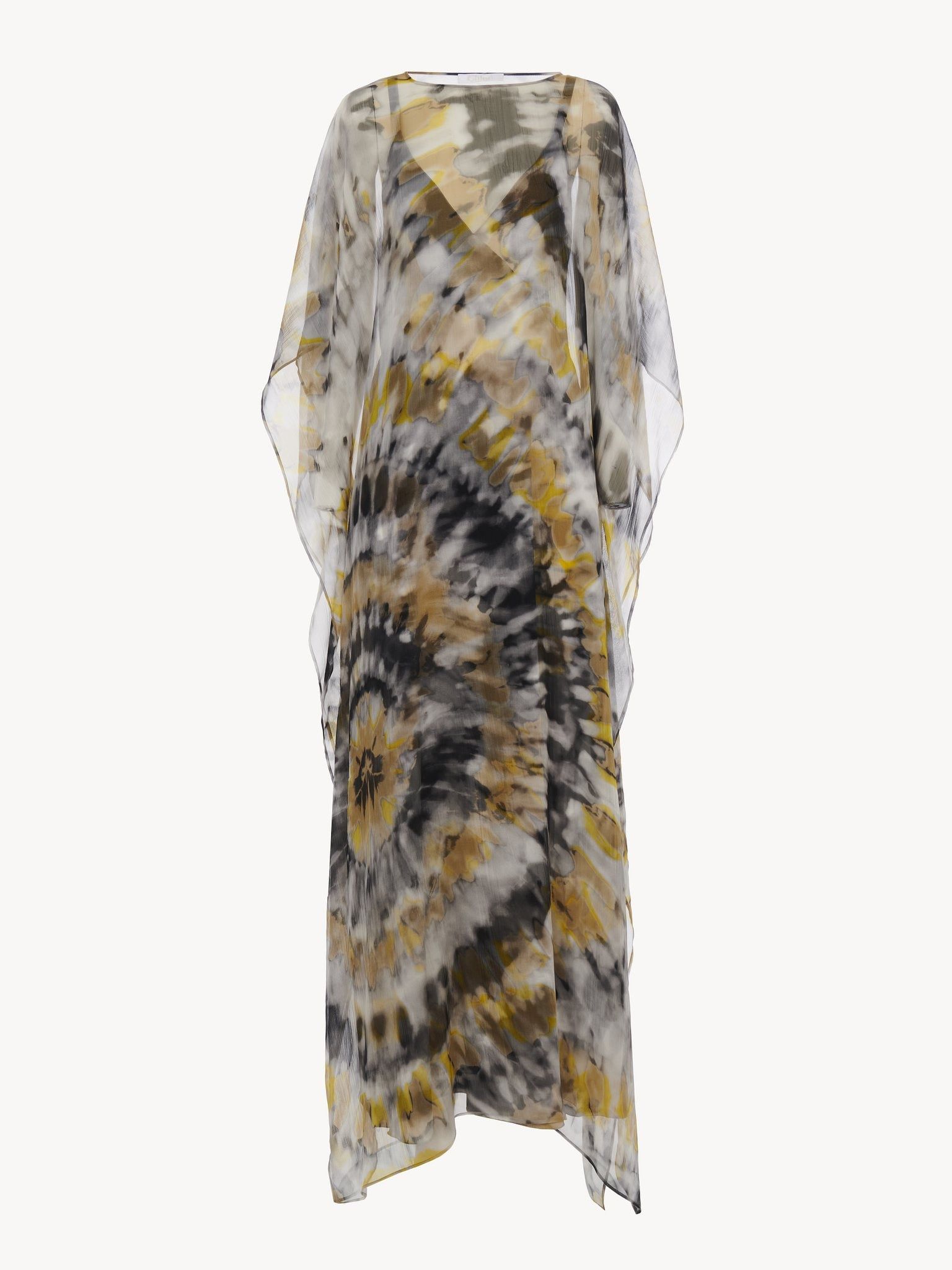 Chloe o1loc1c10425 Kaftan-Inspired Maxi Dress in Multicolor Size M / US 6-8 / IT 42-44 - 3 Thumbnail