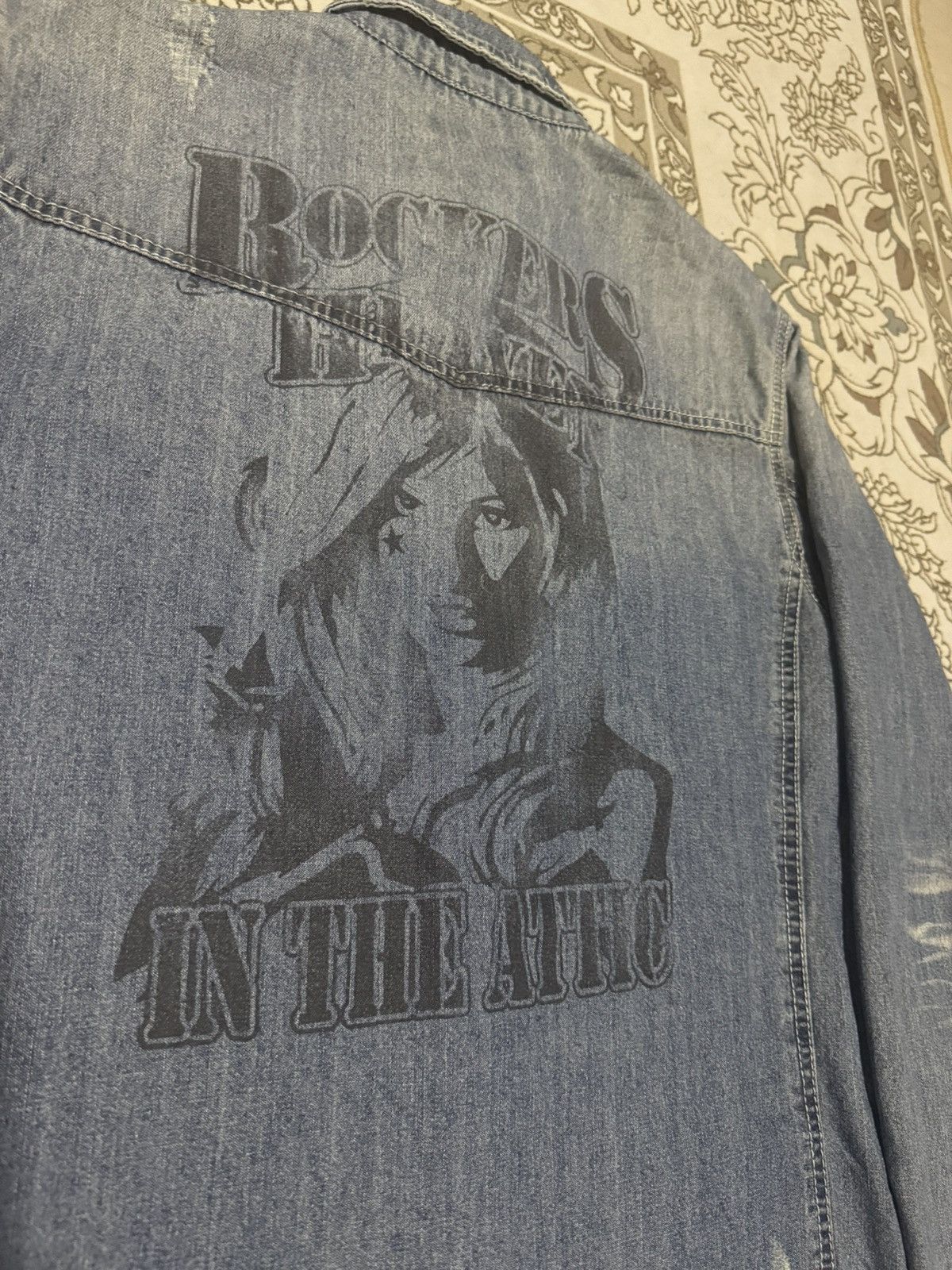 Hysteric Glamour Vtg Hysteric Printed Rockers Heaven Chambray Poem LGB Style Size US L / EU 52-54 / 3 - 3 Thumbnail