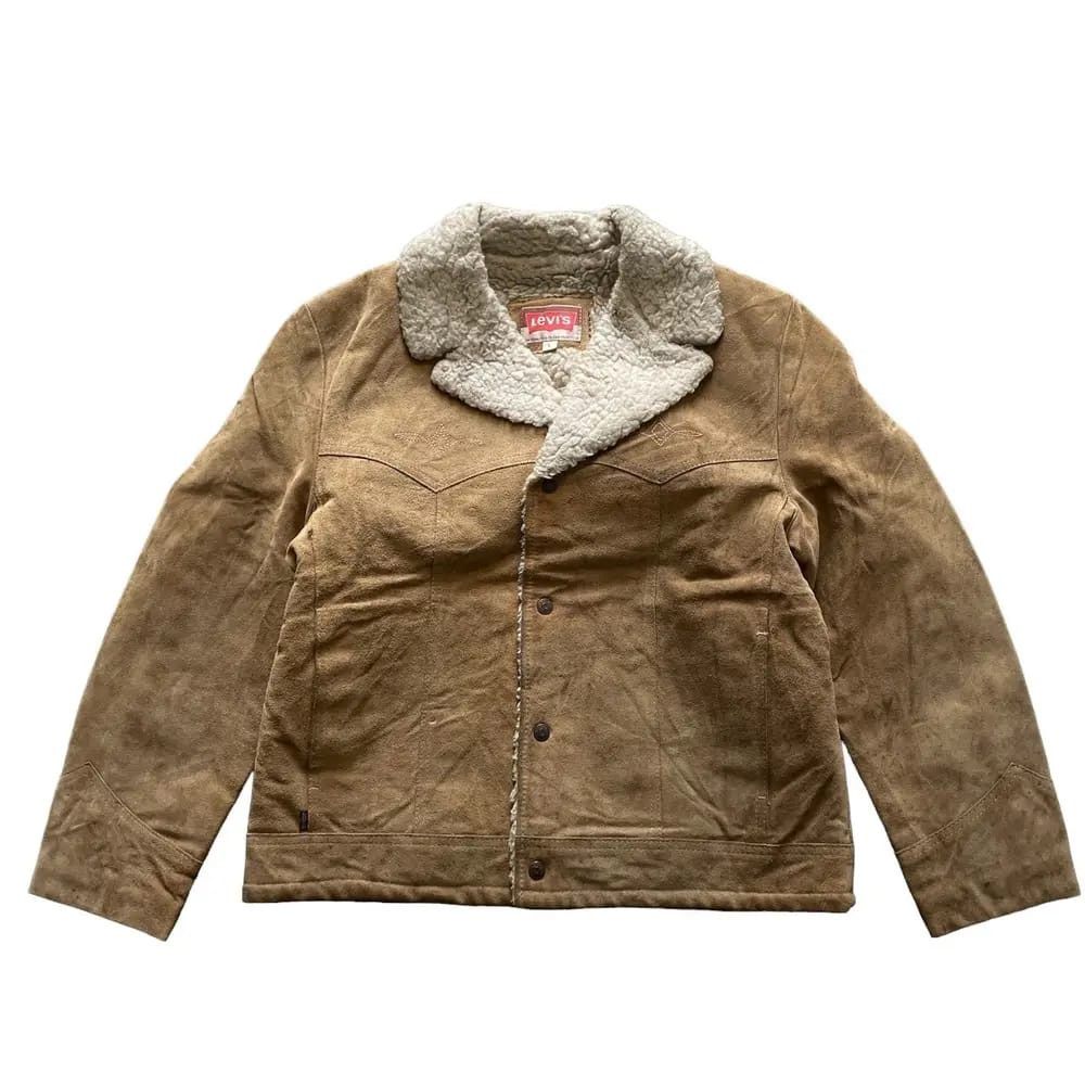 Levi's RARE Vintage Levi's 1960 Leather Sherpa Jacket Size US L / EU 52-54 / 3 - 1 Thumbnail