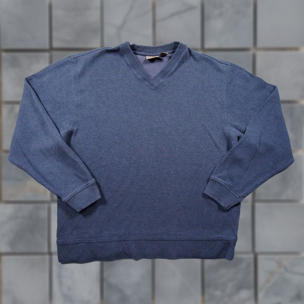 Vintage VINTAGE LL Bean Sweater Mens Large Tall Blue Vneck Knit Pullover Outdoors Casual 0 RL86 Size US L / EU 52-54 / 3 - 1 Thumbnail