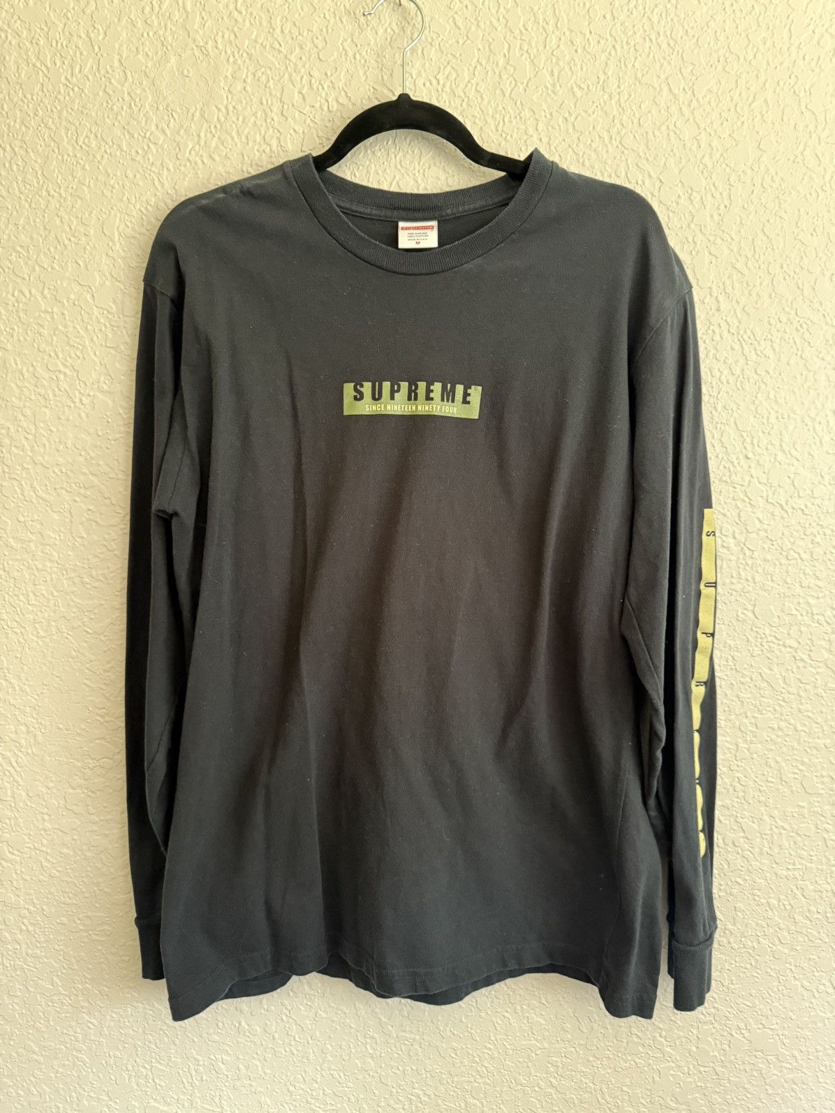 Supreme Supreme FW18 Black Long Sleeve Size US M / EU 48-50 / 2 - 1 Thumbnail