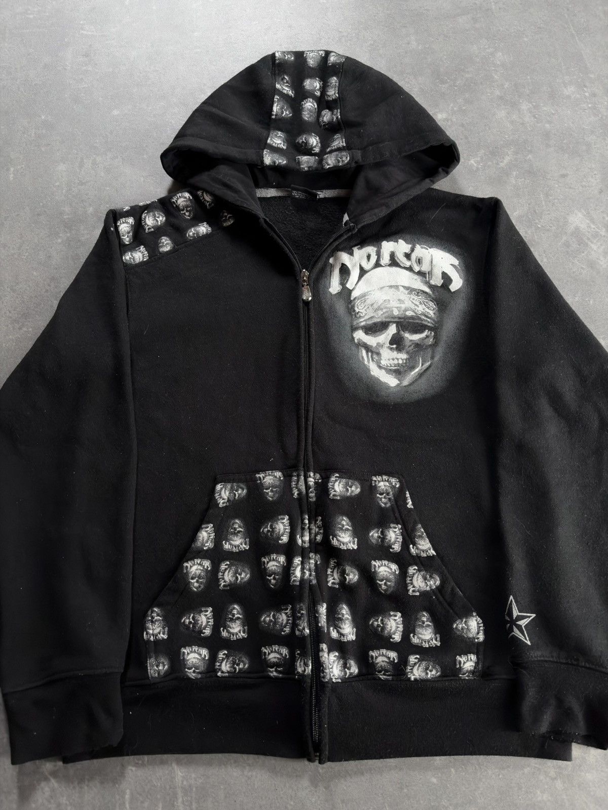 No Fear 00s No Fear Skulls Printed Zip Hoodie L M Affliction Rare Size US L / EU 52-54 / 3 - 6 Thumbnail