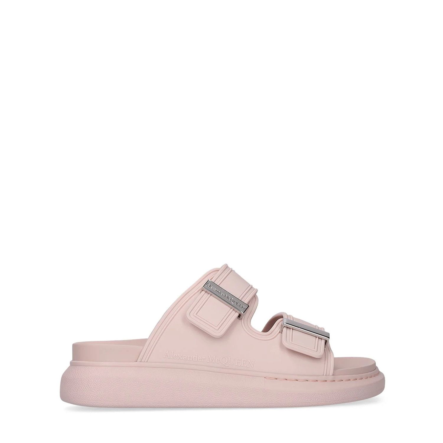 ALEXANDER MCQUEEN Hybrid Blush Rubber Slide Sandals New (Wom