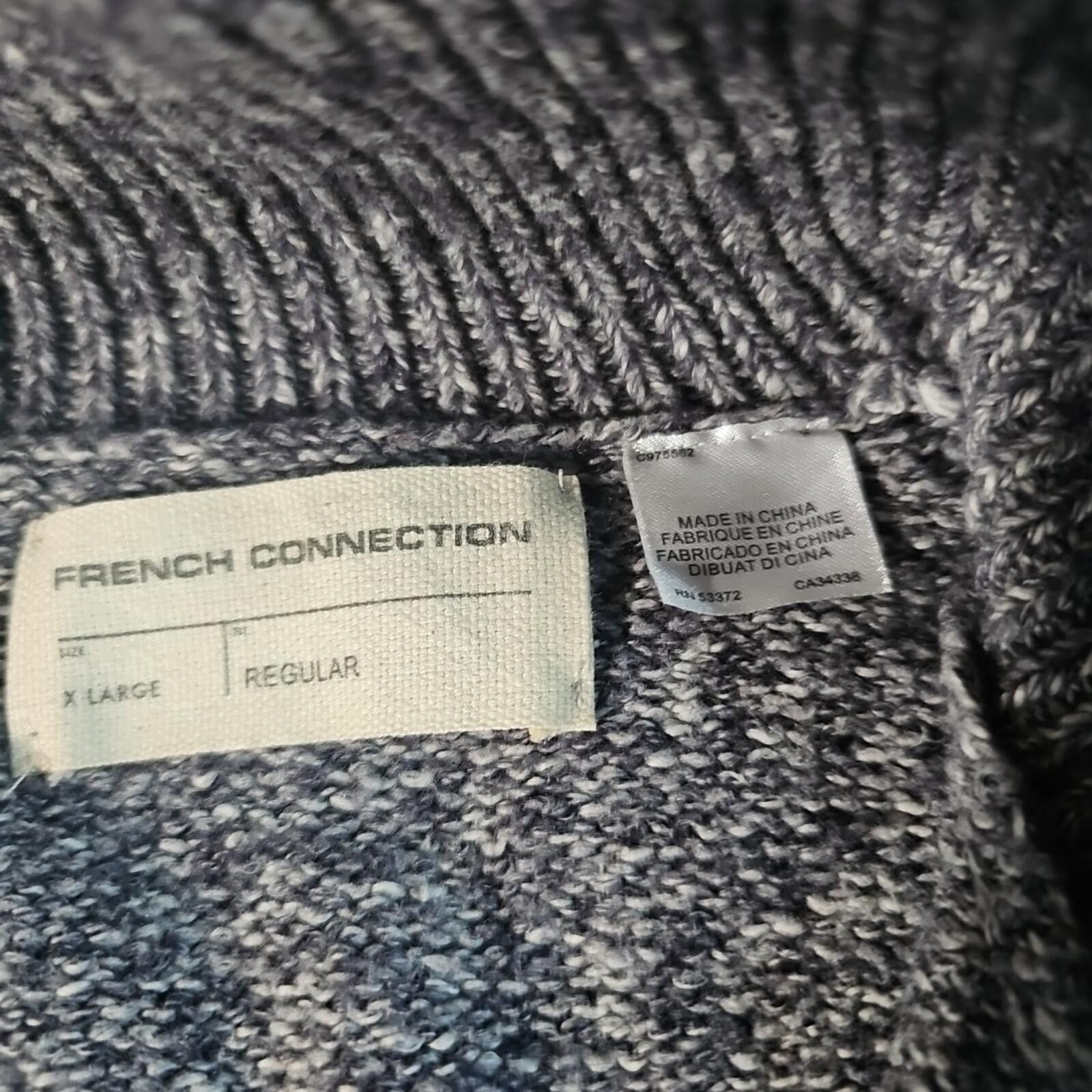 Other French Connection XL Henley Sweater Size US XL / EU 56 / 4 - 3 Thumbnail