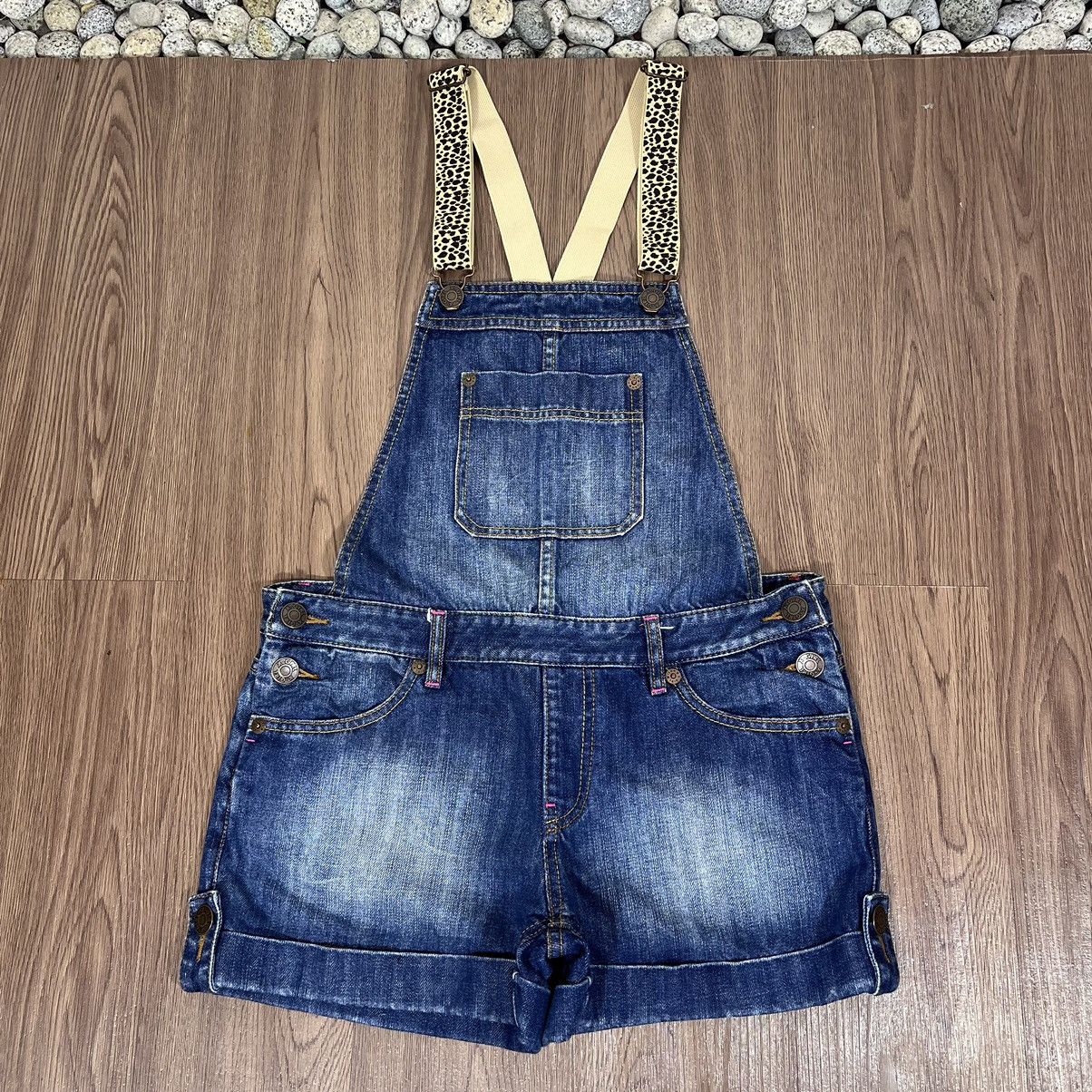 Girl Skateboards × X-Girl X-Girl Leopard Suspender Short Jumpsuit Size 33" - 1 Thumbnail