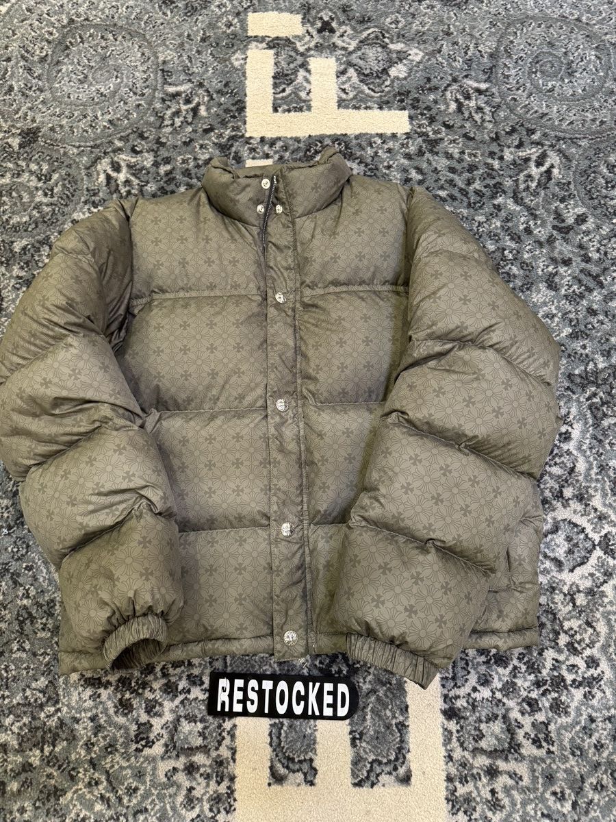 Chrome Hearts NEW Chrome Hearts Monogram Down Jacket Olive Green Size US L / EU 52-54 / 3 - 1 Thumbnail