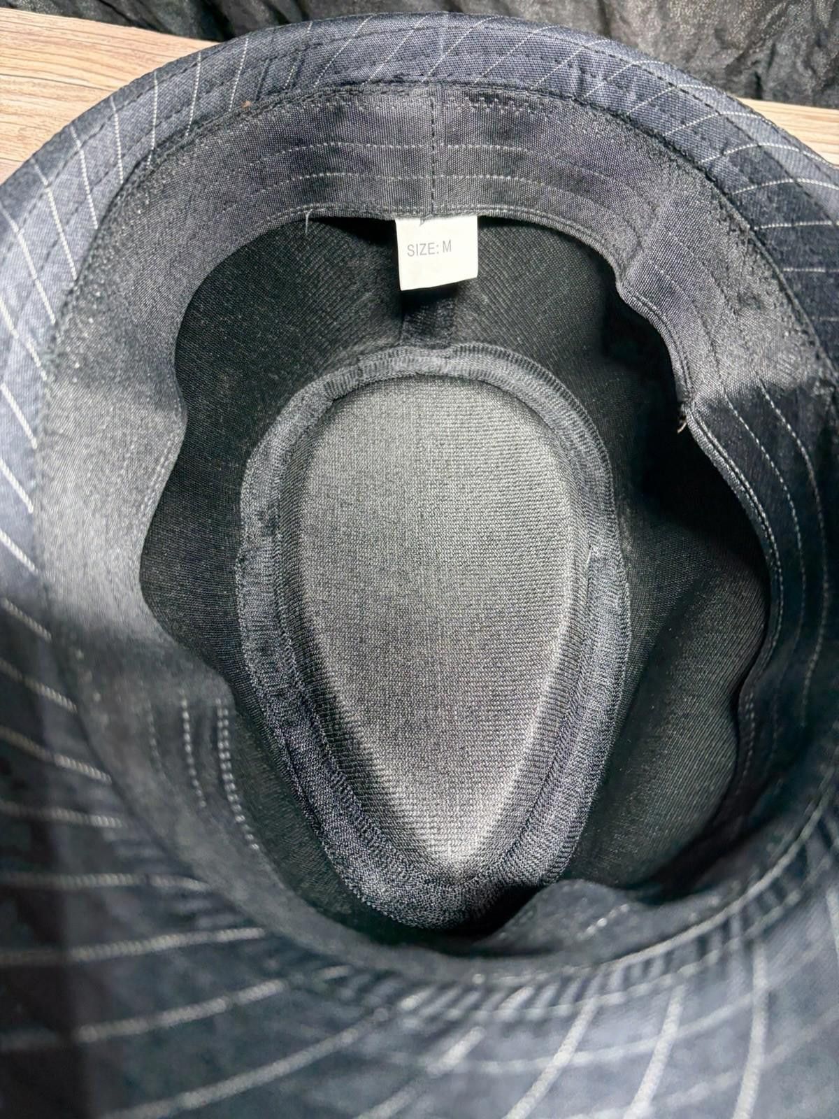 The Unbranded Brand Men’s Fedora Hat Black Pin Striped Size M Size ONE SIZE - 4 Thumbnail