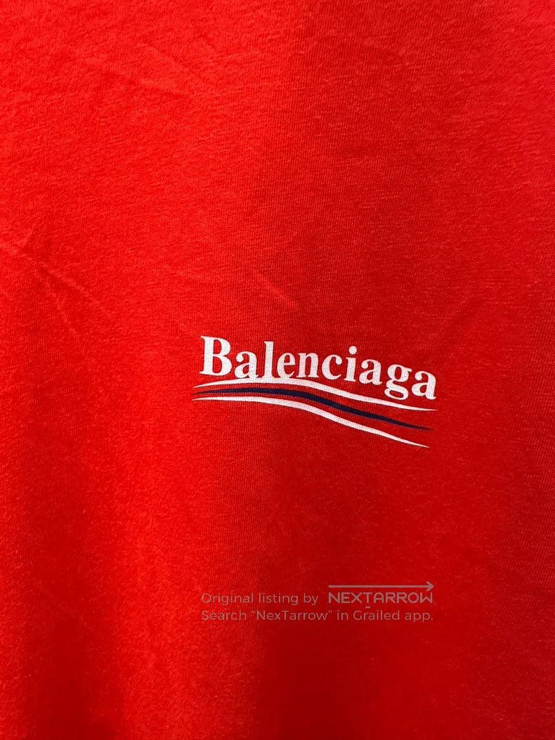 Balenciaga Balenciaga Coca-Cola wave embroidery red short-sleeve T-sh Size US S / EU 44-46 / 1 - 3 Thumbnail