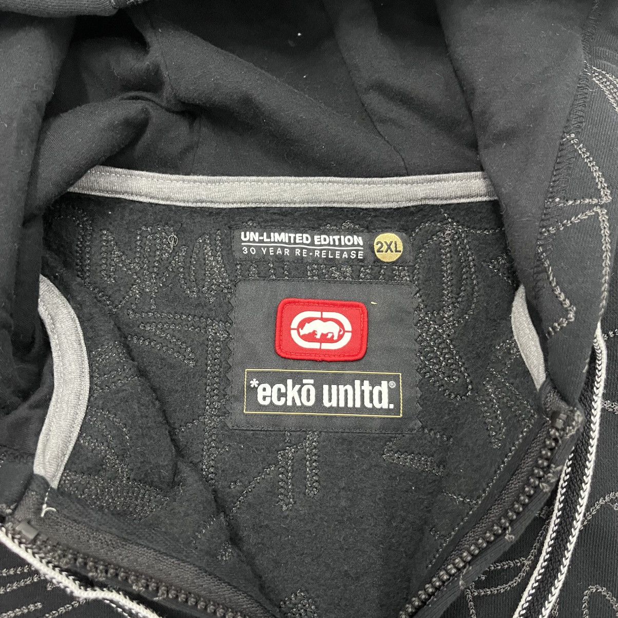 Ecko Unltd. Y2K Ecko Unltd black Zip Up AOP hoodie 2xl graffiti fox Size US XXL / EU 58 / 5 - 6 Thumbnail