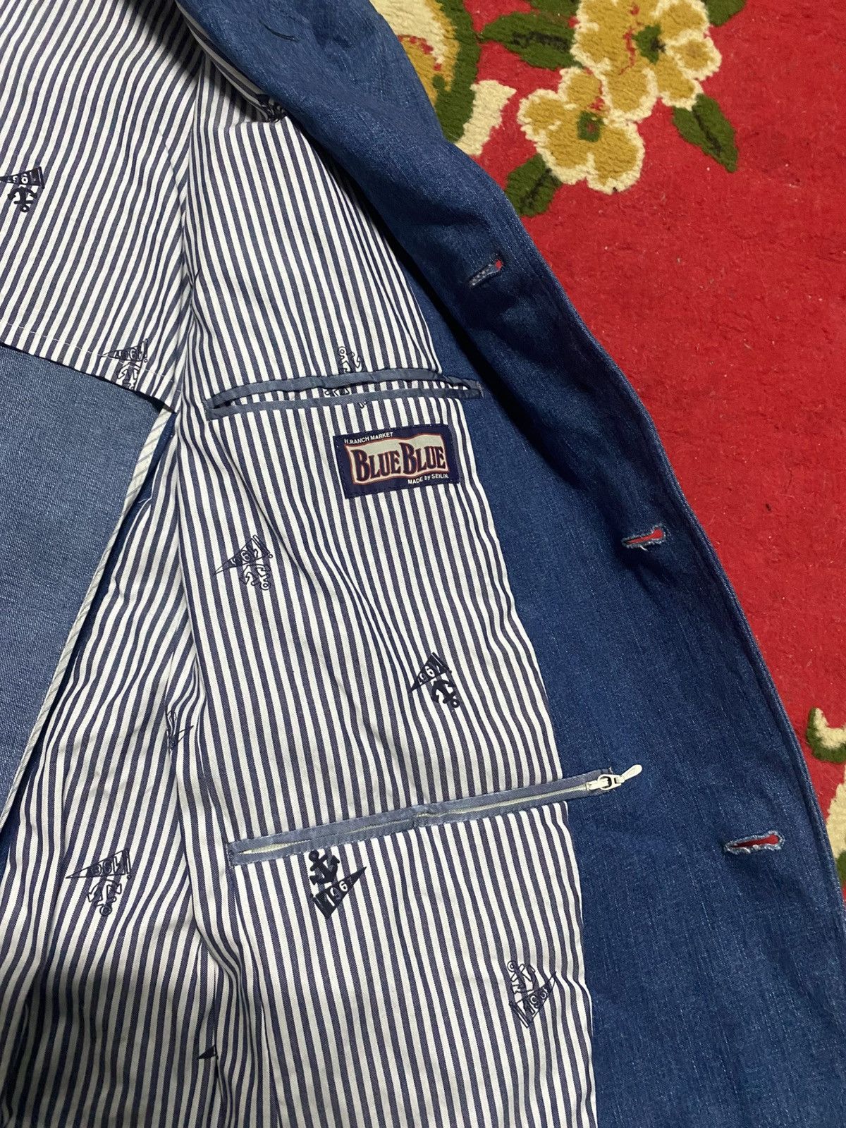 Blue Blue Japan Blue Blue Japan Indigo Blazer - Made in Japan - Seilin & Co. Size 42R - 6 Thumbnail