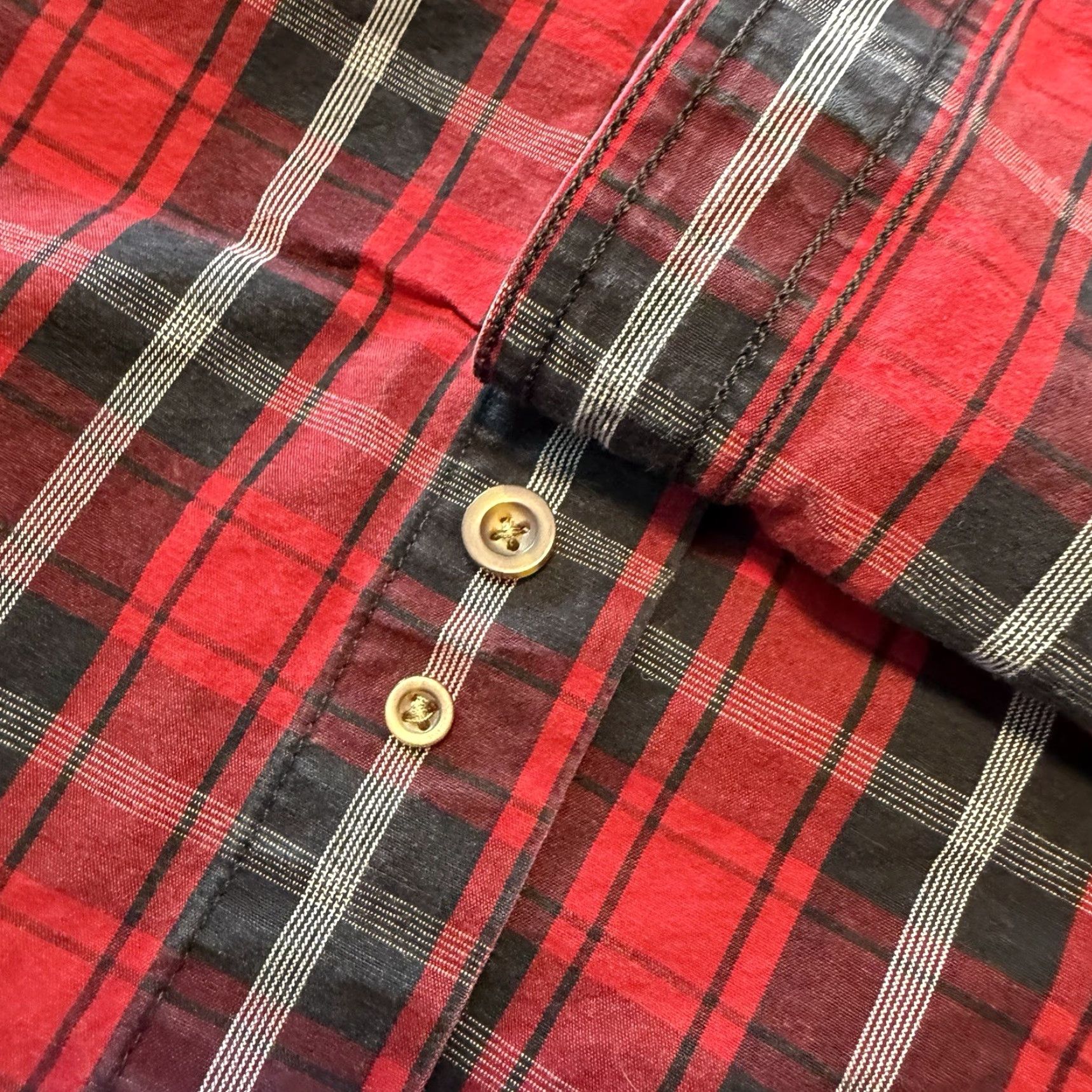 Carhartt Carhartt Shirt Button-Up Plaid Red Black XXL Tall Relaxed Fit Men’s 2XLT Cotton Button Down Casual Workwear Size US XXL / EU 58 / 5 - 6 Thumbnail