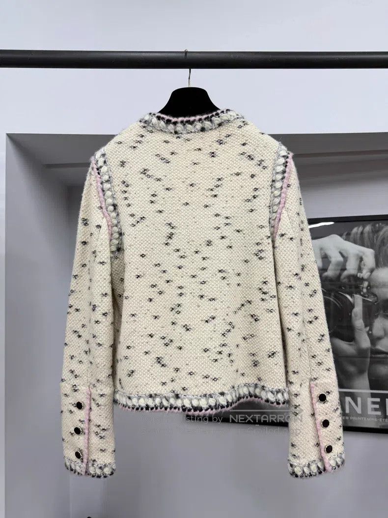 Chanel Chanel Women's Castle Series Polka Dot Cashmere Four-pocke Size XS / US 0-2 / IT 36-38 - 3 Thumbnail