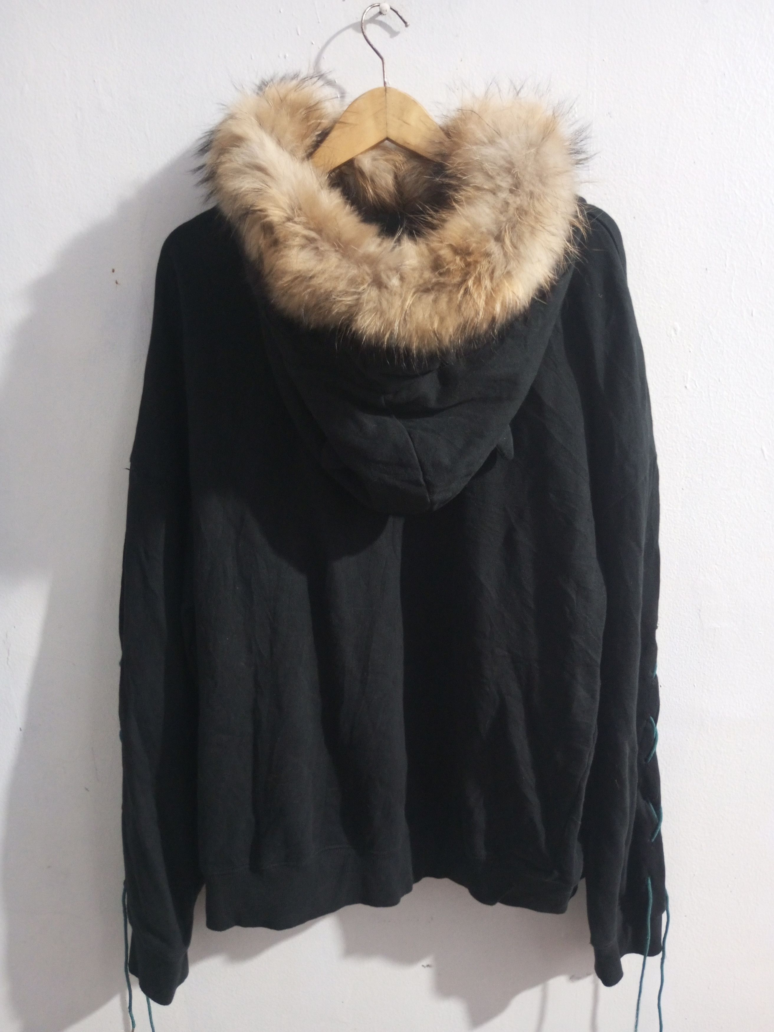 If Six Was Nine × Japanese Brand × Le Grande Bleu (L.G.B.) Kenshi yonezu bat laces up Oversize fur hoodie Size US XL / EU 56 / 4 - 9 Thumbnail