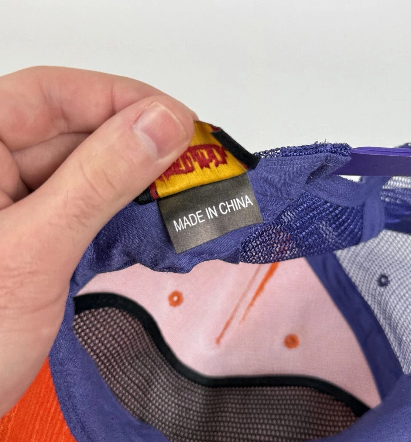 Von Dutch Von Dutch Corduroy Trucker Cap Hat Orange Purple Baseball Size ONE SIZE - 11 Thumbnail