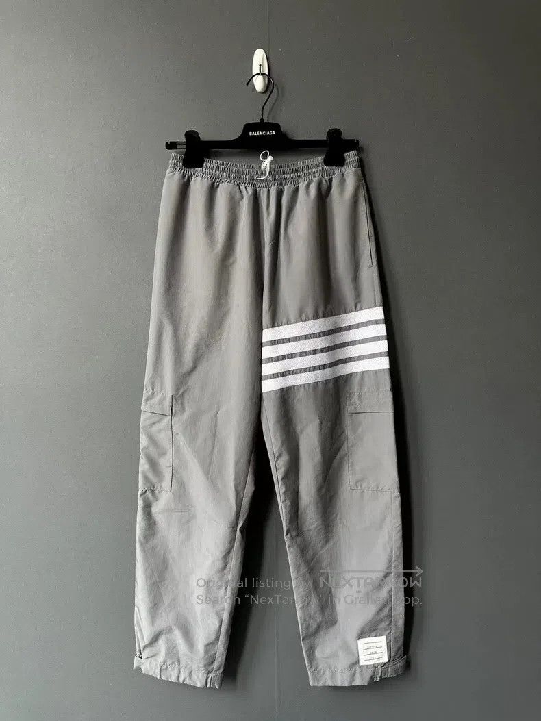 Thom Browne Thom Browne Gray nylon pants Size US 38 / EU 54 - 1 Thumbnail