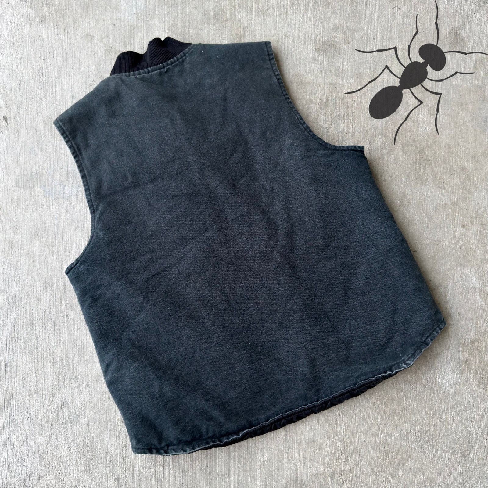 Carhartt × Vintage Carhartt faded black quilted work wear vest Size US M / EU 48-50 / 2 - 4 Thumbnail