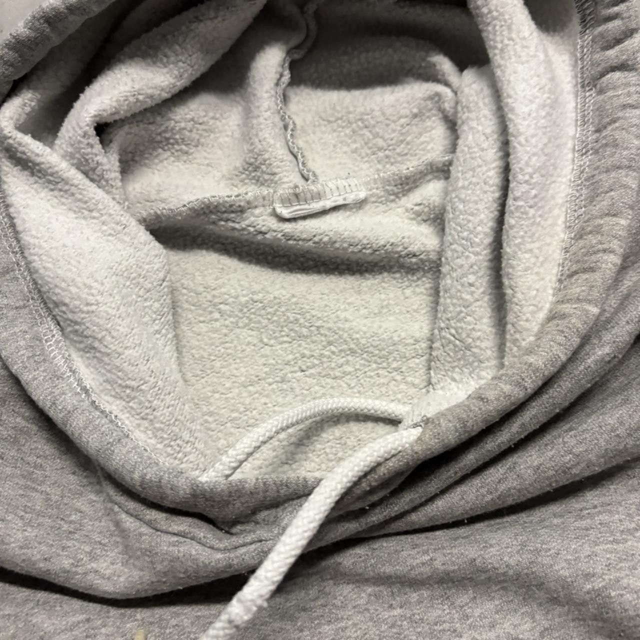 Japanese Brand × Vintage Crazy Vintage Y2K/2000s Light Grey Blank Essential Hoodie! Size US L / EU 52-54 / 3 - 6 Thumbnail
