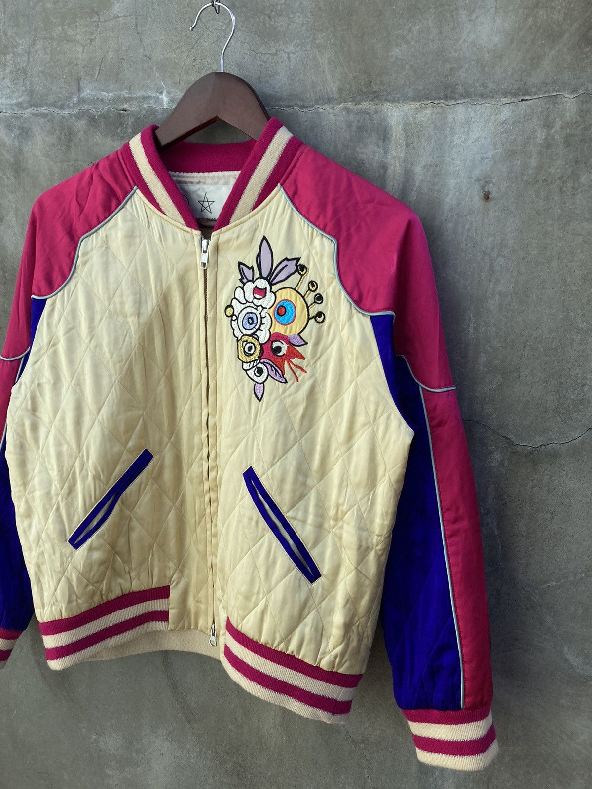 Tsumori Chisato Quilted Sukajan Bomber Jacket Size XS / US 0-2 / IT 36-38 - 5 Thumbnail
