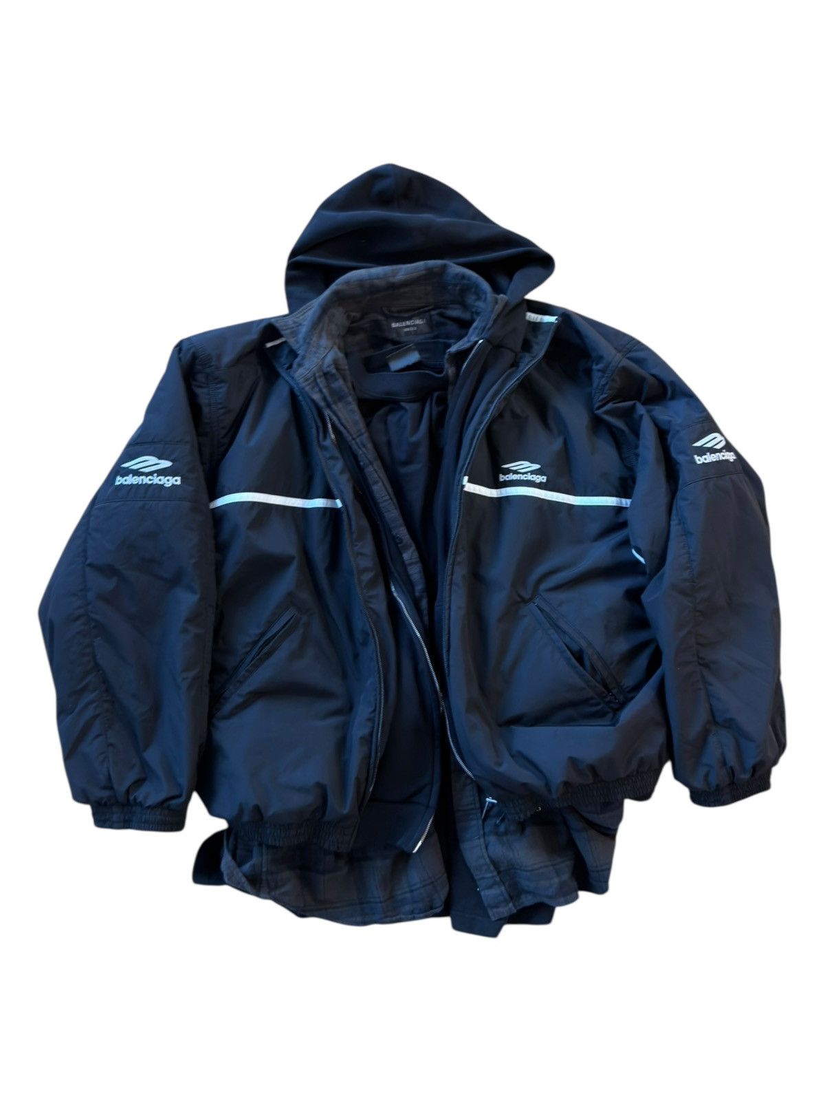Balenciaga *RARE* BALENCIAGA 4 LAYERED TRACKSUIT OVERSIZED JACKET DEMNA Size US L / EU 52-54 / 3 - 1 Thumbnail