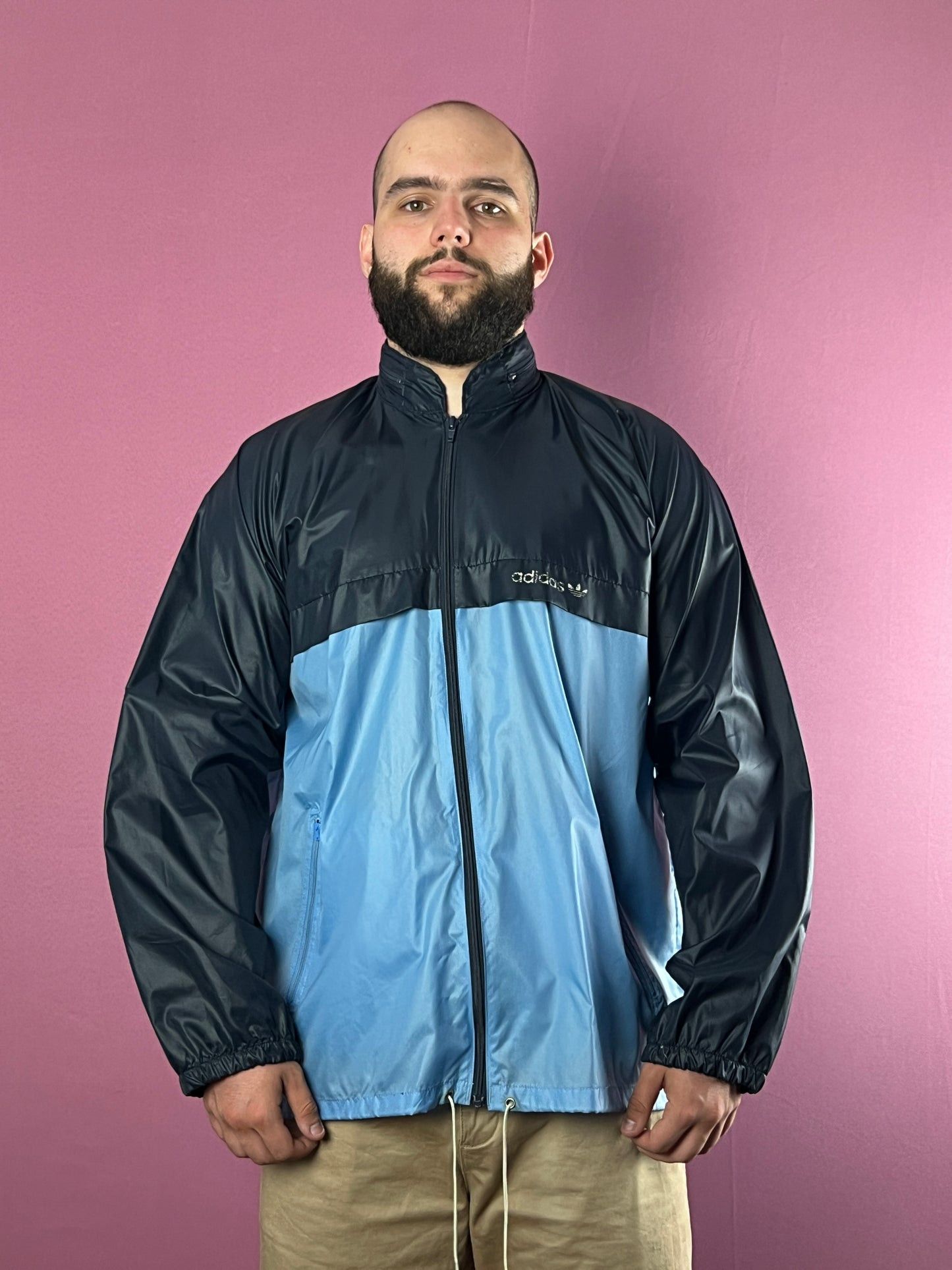 Adidas × Vintage 90s Adidas Originals Vintage Men's Rain Jacket - L Size US L / EU 52-54 / 3 - 2 Thumbnail