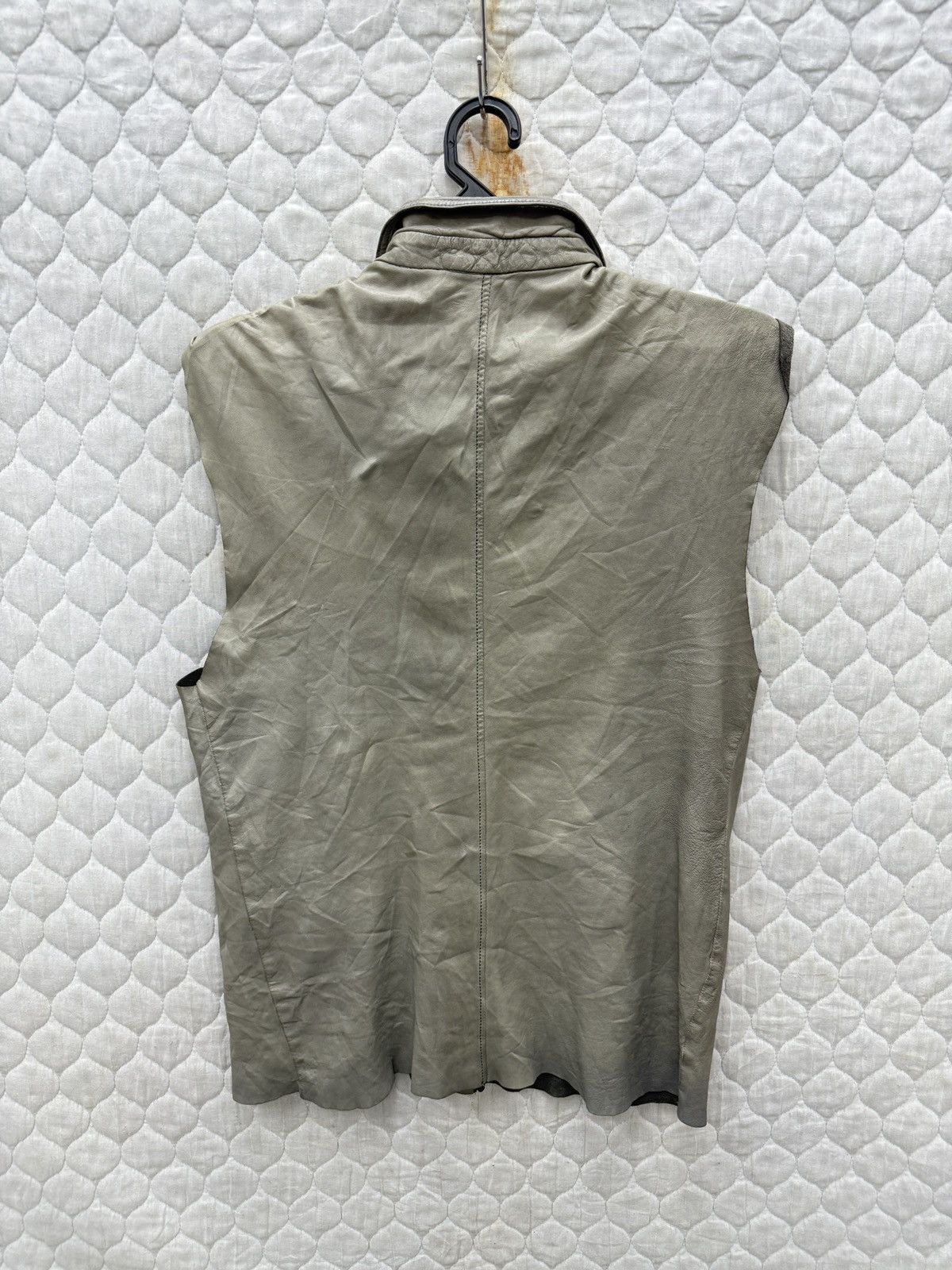 Drome 🔥🔥🔥ARCHIVE DROMe LEATHER SLEEVELESS BUTTON UP Size US M / EU 48-50 / 2 - 4 Thumbnail