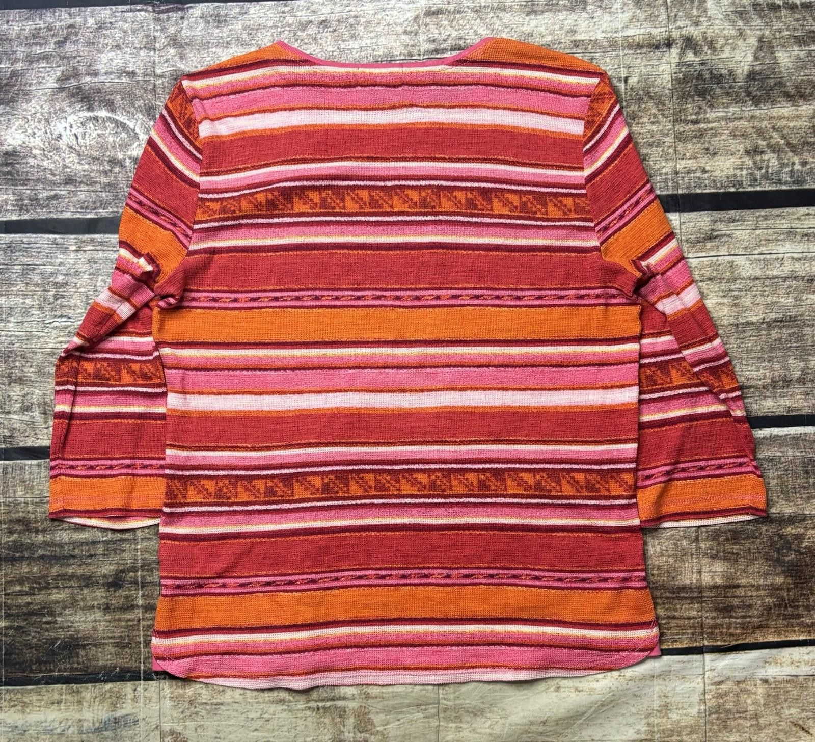 Other Lauren Ralph Lauren Jeans Co Top Womens Large Striped Size L / US 10 / IT 46 - 3 Thumbnail