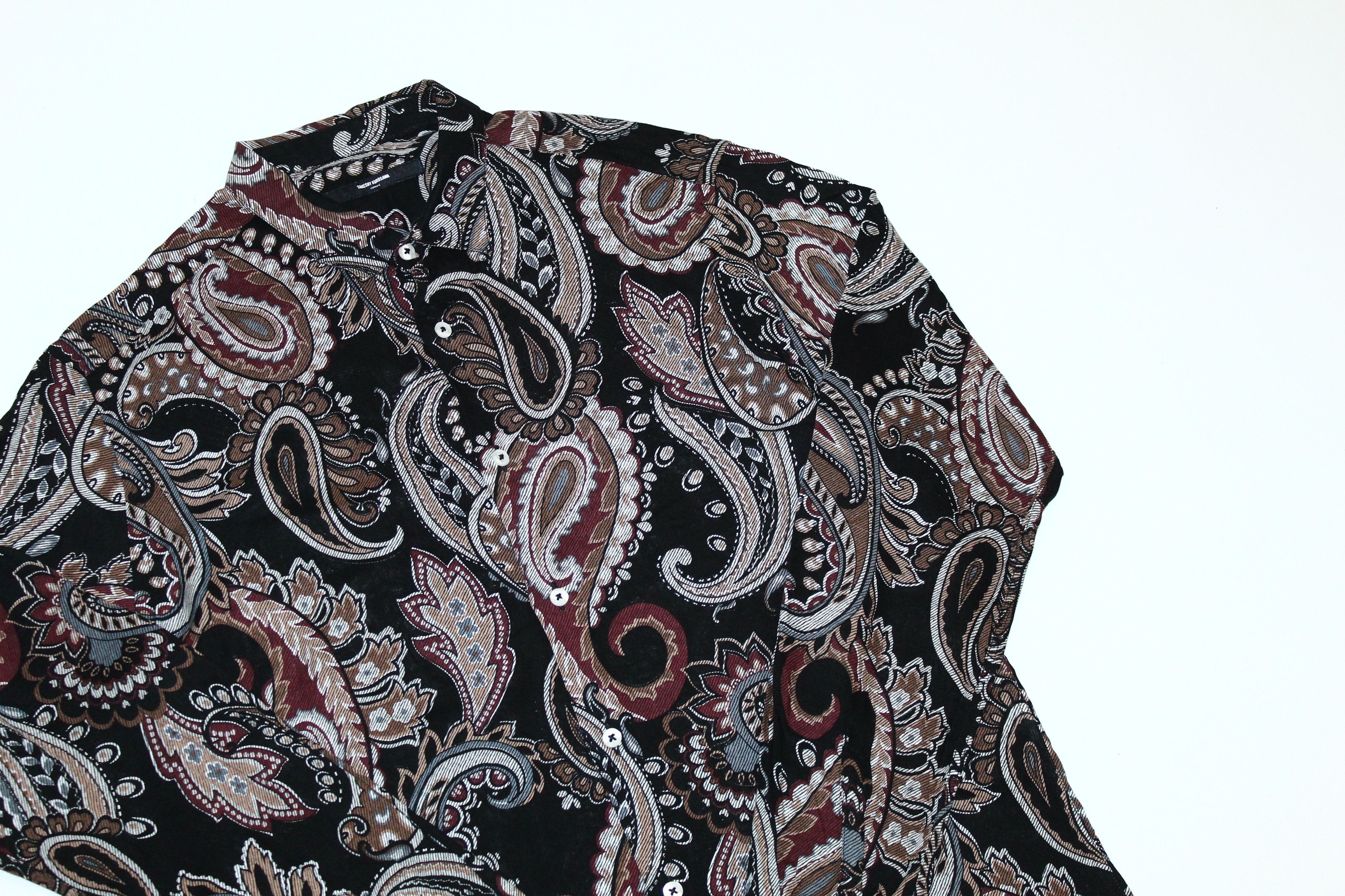Takeshy Kurosawa 🔥Takeshy Kurosawa Baroque Peisley Viscose Shirt Size US M / EU 48-50 / 2 - 4 Thumbnail