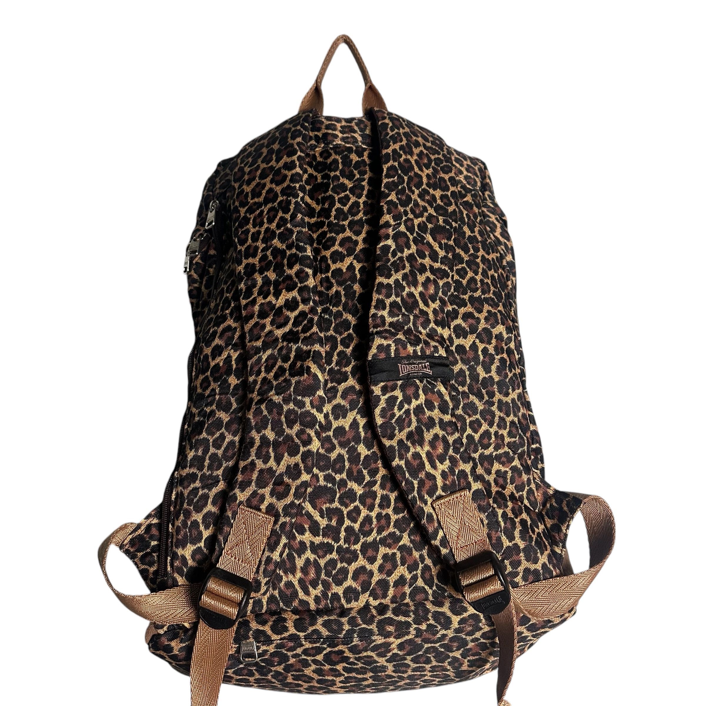 Lonsdale × Vintage 🔥RARE🔥Vintage Lonsdale London Leopard Backpack Bag Size ONE SIZE - 7 Thumbnail