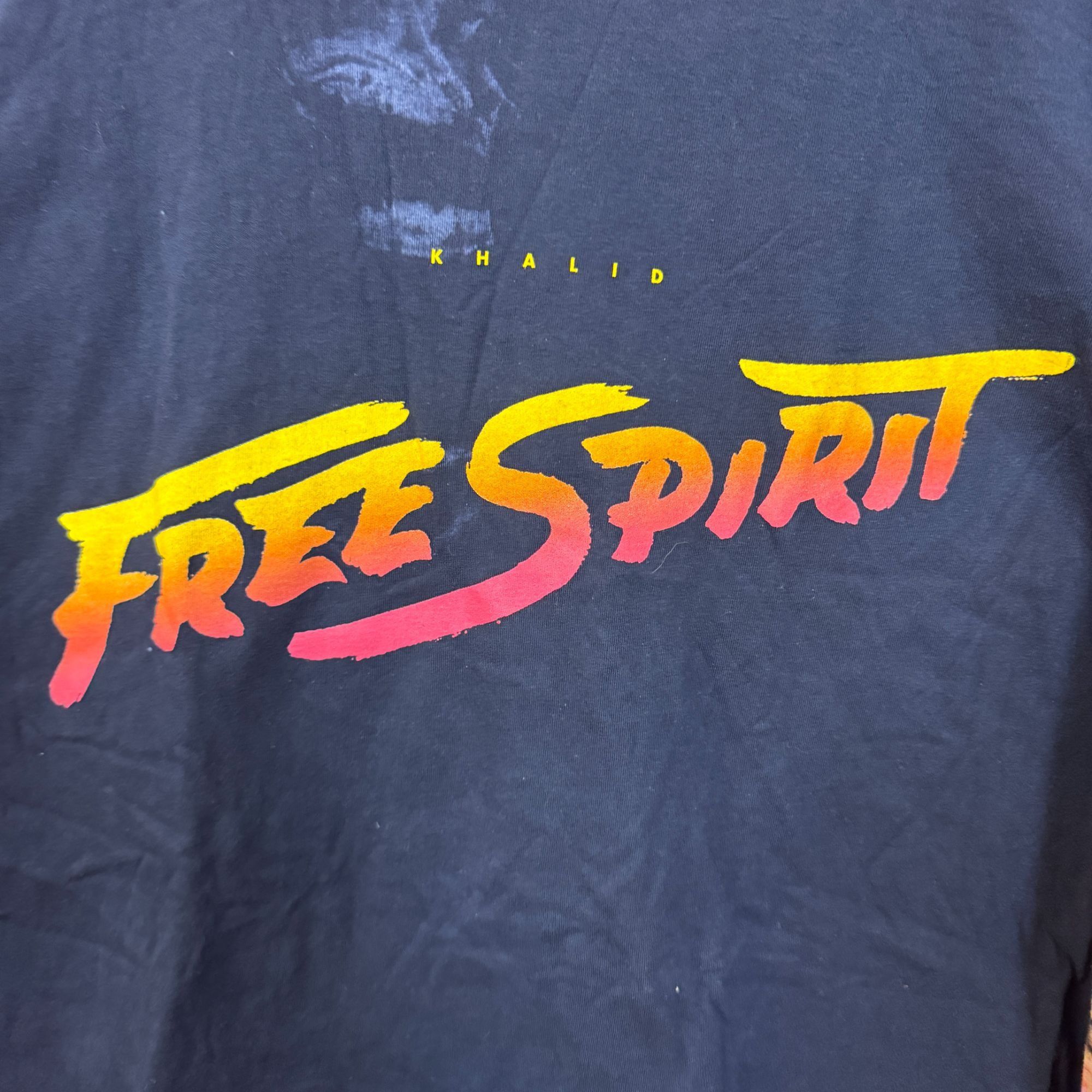 Rap Tees Khalid Free Spirit Spell Out Tour Wing Dyed Long Sleeve M Size US M / EU 48-50 / 2 - 2 Thumbnail
