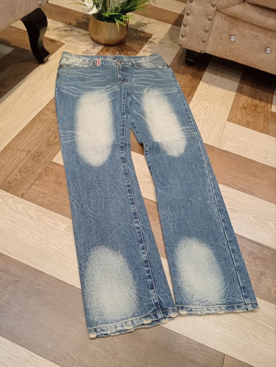 Wrangler WRANGLER BLUE WASHED DENIM PANTS Size US 33 - 3 Thumbnail