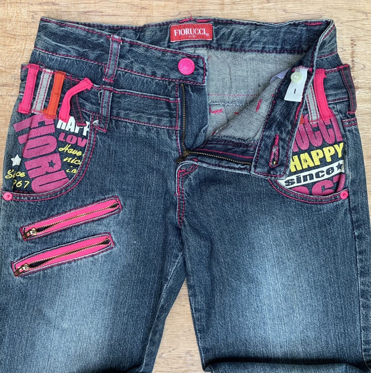 Fiorucci Rare.. Fiorucci Double Waist ZipperJean Pants Size US 28 / EU 44 - 21 Thumbnail