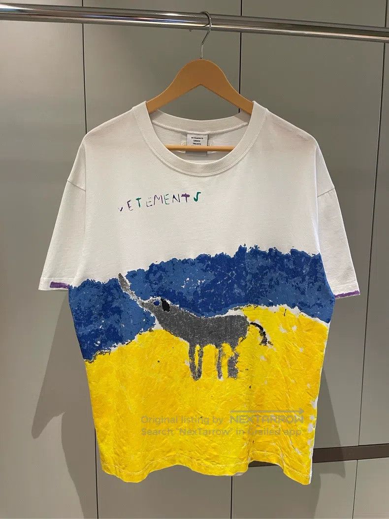 Vetements Vetements White animal painting graffiti logo short-sleeve Size US XS / EU 42 / 0 - 1 Thumbnail