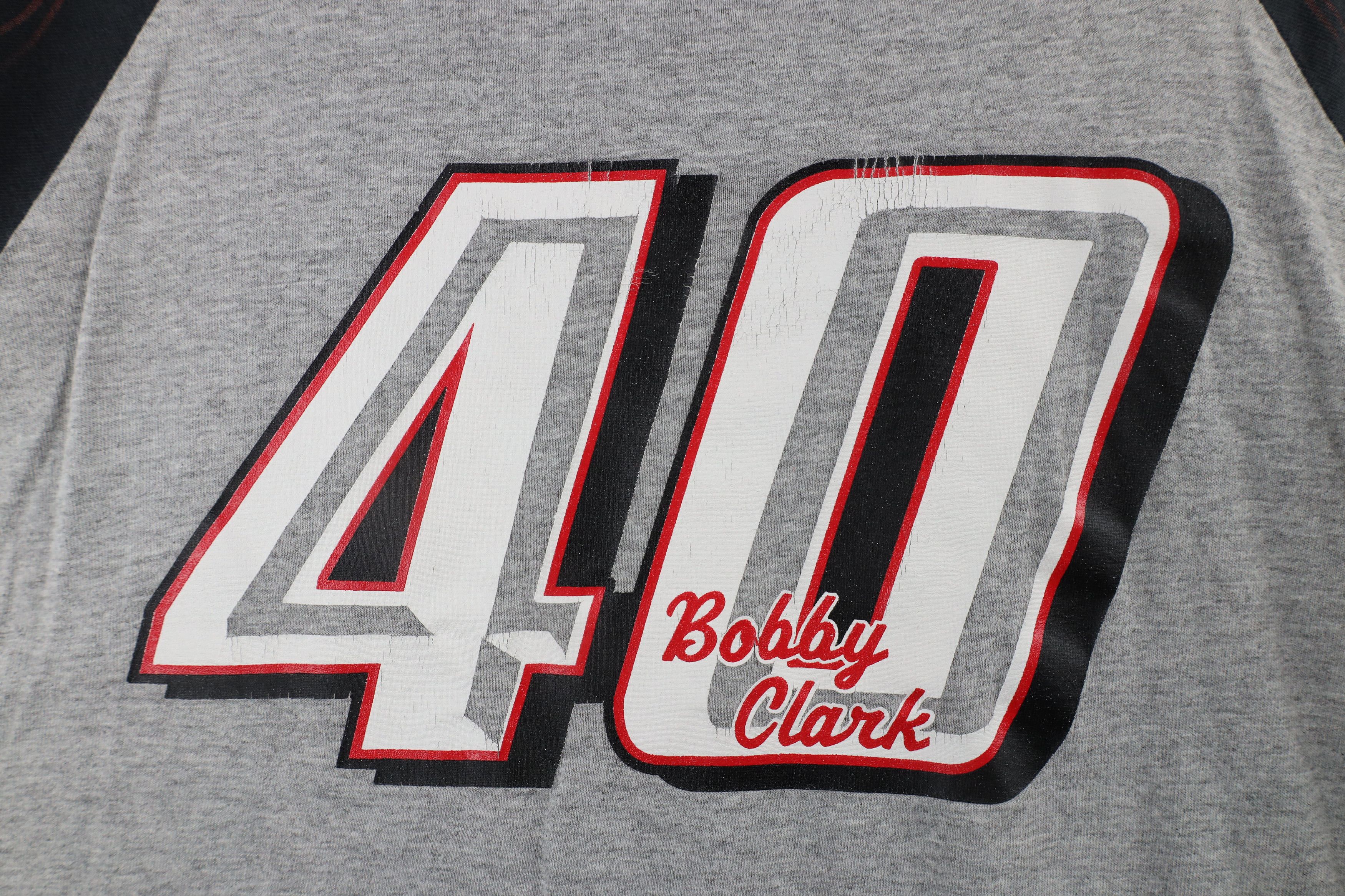 Vintage Vintage 90s Davis Bros Bobby Clark Racing Flames T-Shirt Size US XL / EU 56 / 4 - 13 Thumbnail