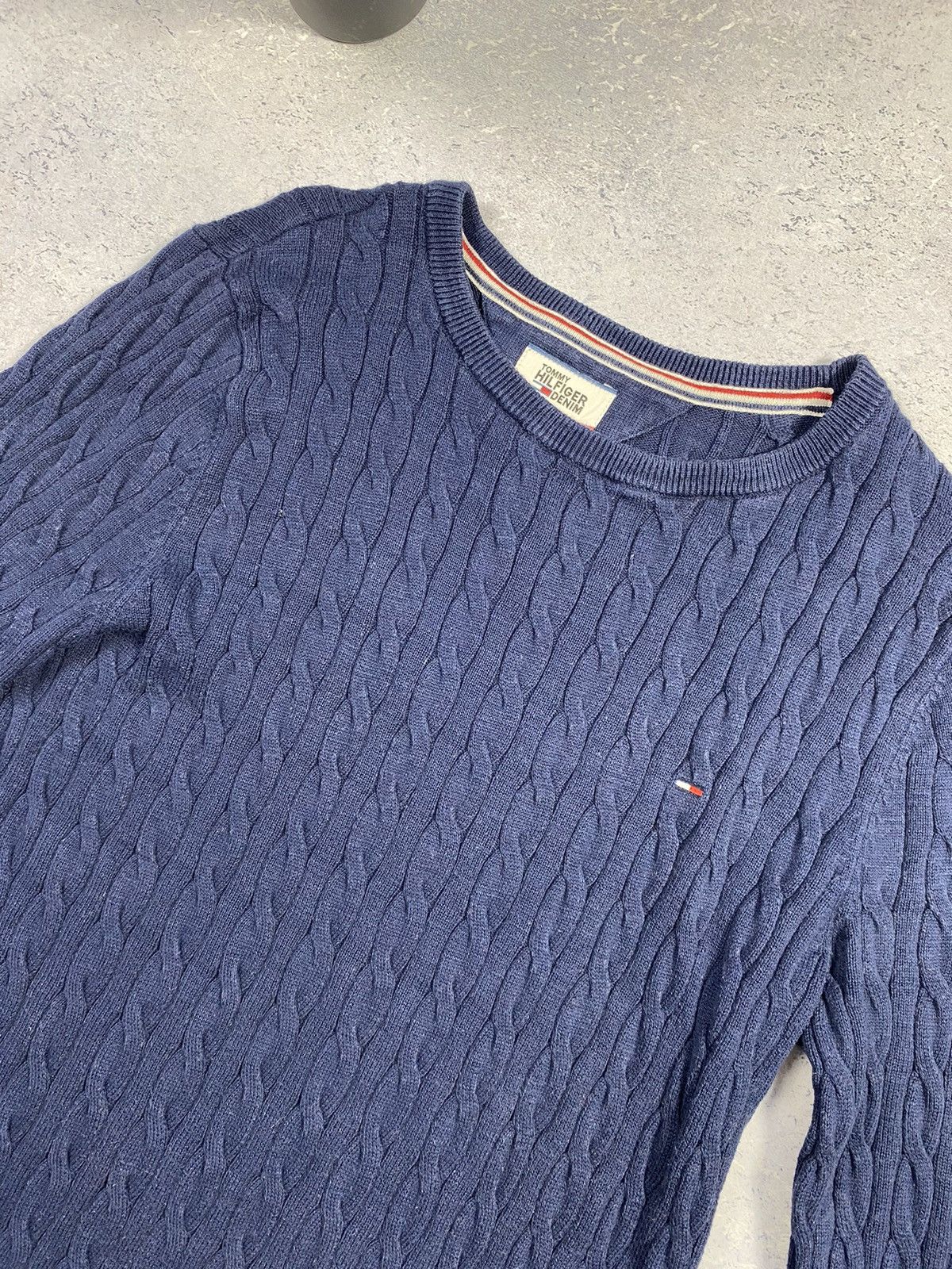 Tommy Hilfiger Tommy Hilfiger Men’s Blue Knitted Sweater Size Large Size US L / EU 52-54 / 3 - 4 Thumbnail