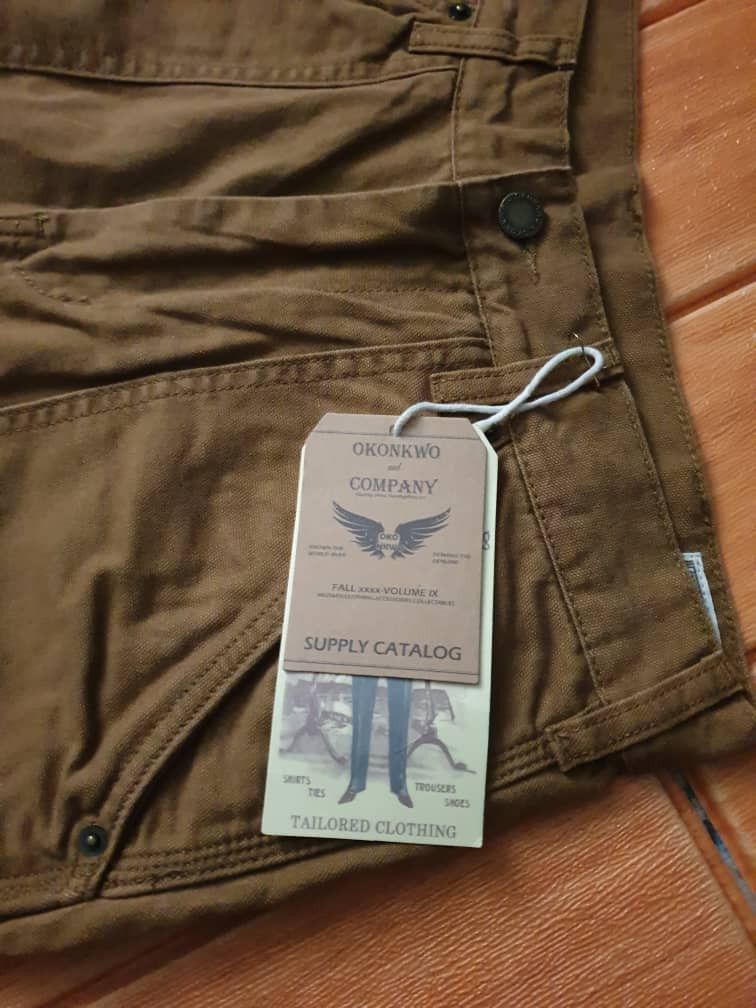 Japanese Brand Double knee brown colour carpenter pant Size US 31 - 2 Thumbnail