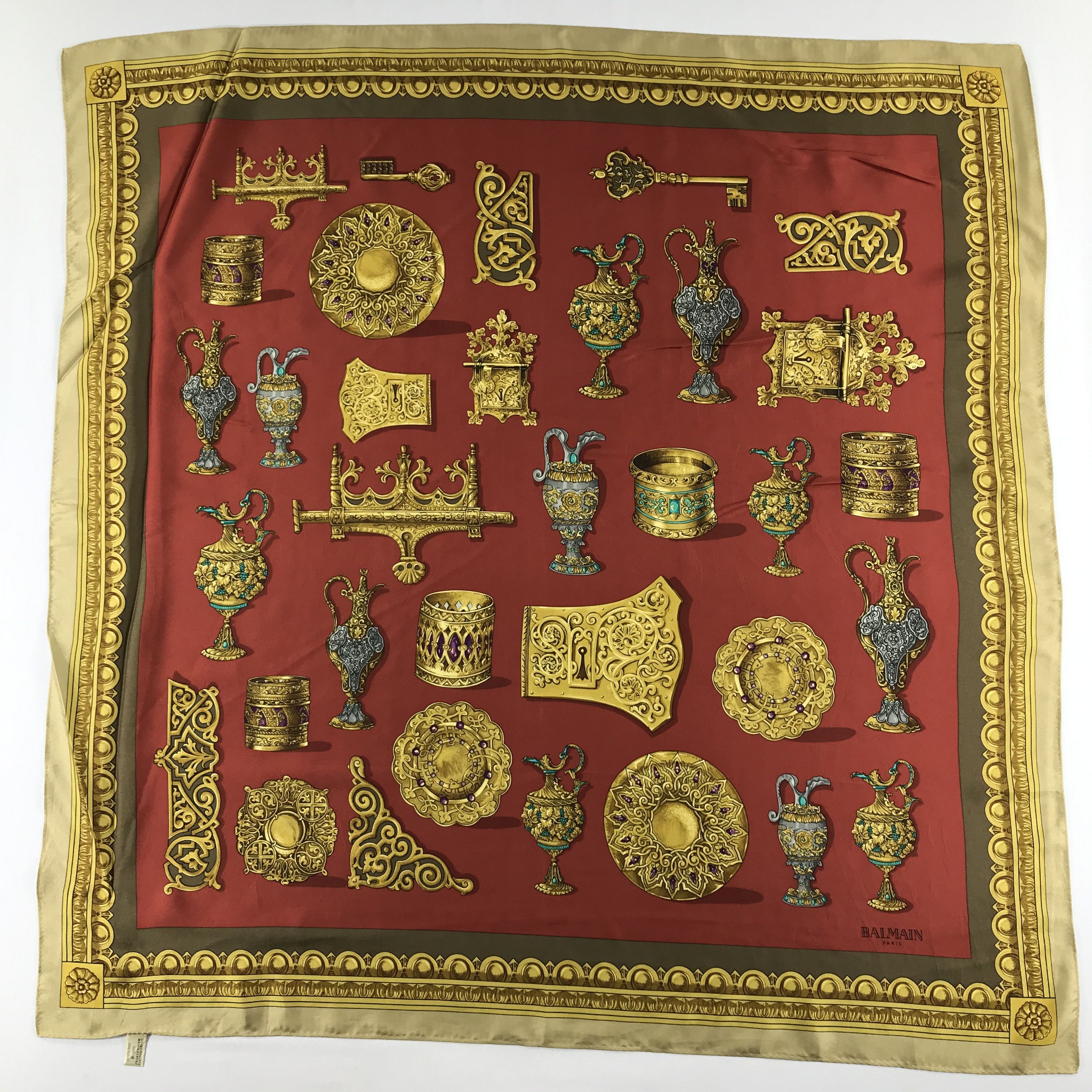 Vintage Vintage Balmain Silk Scarf Size ONE SIZE - 2 Thumbnail